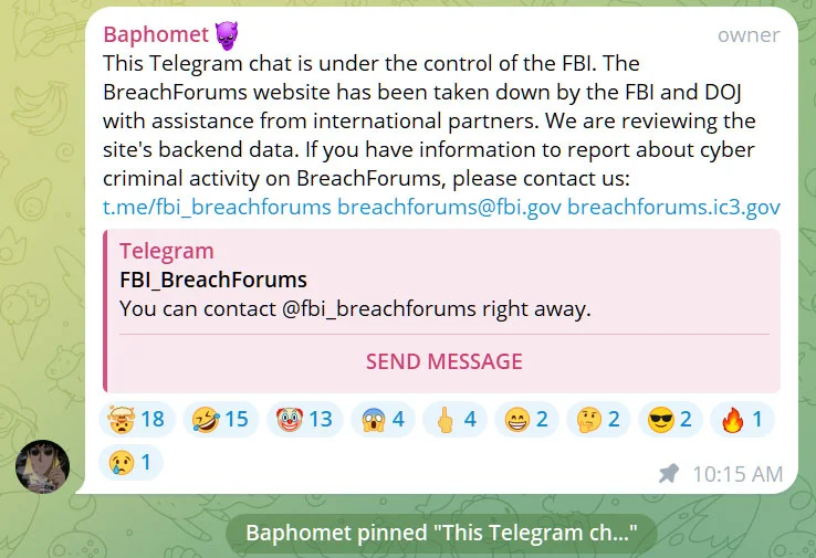 توقیف کانال breachforums