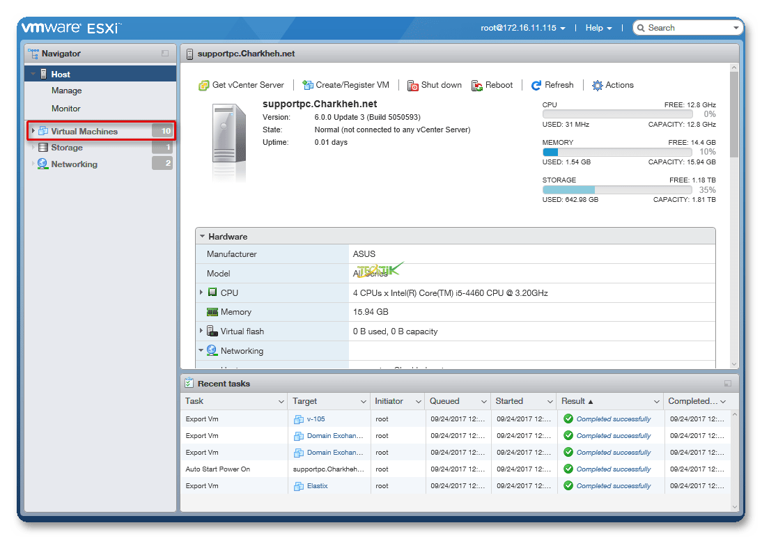 Snapshot ESXI