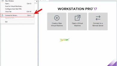 Connect to server vmware workstation vEnNsE